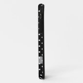 黒い水玉模様パターン Case-Mate iPhoneケース (裏面/左)
