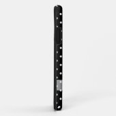 黒い水玉模様パターン Case-Mate iPhoneケース (裏面/右)