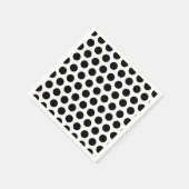 黒い水玉模様 スタンダードカクテルナプキン (角)