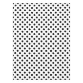 黒い水玉模様 テーブルクロス (正面)