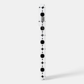 黒い水玉模様、水玉柄、ドット、ドット柄 iPhoneケース (左側面)