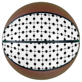 黒い水玉模様、水玉模様パターン、ドット点々のある、 バスケットボール