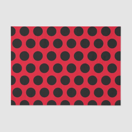 黒い水玉模様 薄葉紙 (正面)