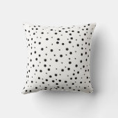 黒い水玉模様(2番目の色を追加) クッション (裏面)