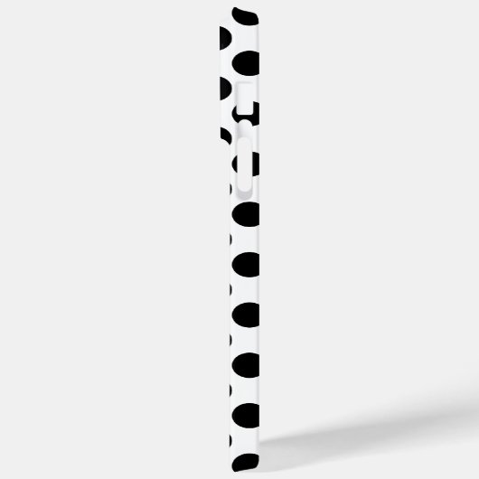 黒い水玉模様 Case-Mate iPhoneケース (裏面 / 左)