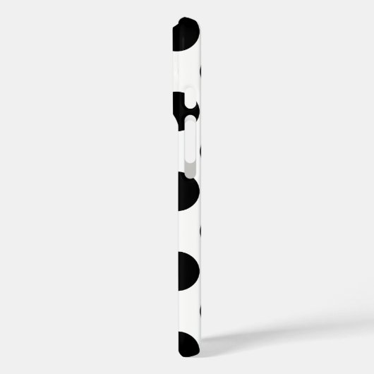 黒い水玉模様 Case-Mate iPhoneケース (裏面 / 左)