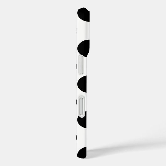 黒い水玉模様 Case-Mate iPhoneケース (裏面 / 右)