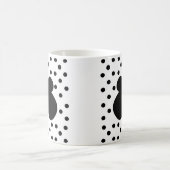 黒い水玉蝶 コーヒーマグカップ (中央)