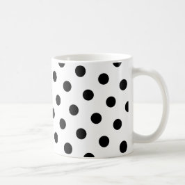 黒い水玉 コーヒーマグカップ