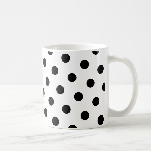 黒い水玉 コーヒーマグカップ (右)