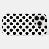 黒い水玉 Case-Mate iPhoneケース (裏面 (横))