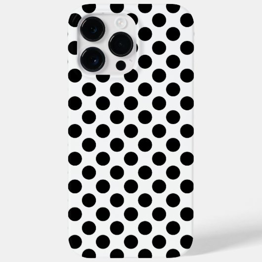 黒い水玉 Case-Mate iPhoneケース (裏面)