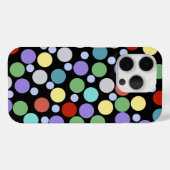 黒い水玉 Case-Mate iPhoneケース (裏面 (横))