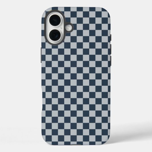 黒い氷の市松模様 Case-Mate iPhoneケース (裏面)