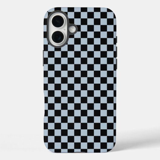 黒い氷の市松模様 Case-Mate iPhoneケース (裏面)