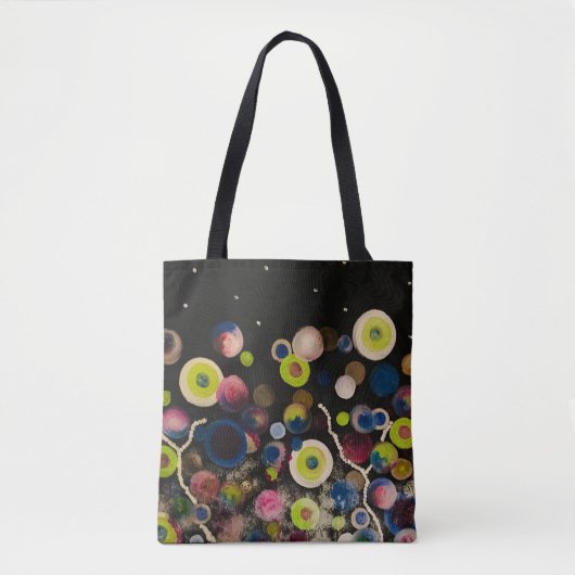 黒い泡totebag トートバッグ (正面)
