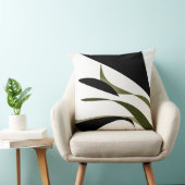 黒い波状のアーミーグリーン クッション (椅子)