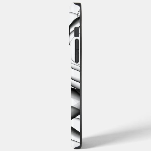 黒い波状インク Case-Mate iPhoneケース (裏面 / 左)