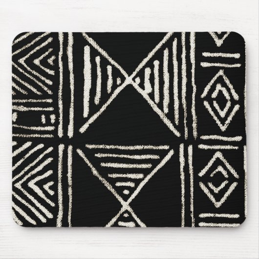 黒い泥の布マウスパッド マウスパッド (正面)