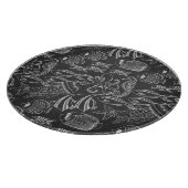 黒い海模様 カッティングボード (角)