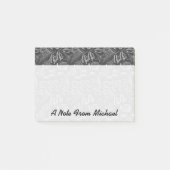 黒い海模様|名前の追加 ポストイット (正面)