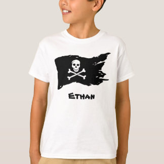 黒い海賊の旗 Tシャツ