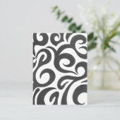 黒い渦巻き旋回(1) ポストカード (スタンド正面)