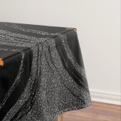 黒い渦巻のハロウィン白熱ジャックO'Lantern テーブルクロス (インサイチュ)