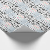 黒い渦巻第60の結婚記念日の写真 ラッピングペーパー (角)