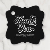 黒い濃いムーディ結婚ーズ フェイバータグ (正面)