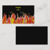 黒い火の名刺 名刺 (正面/裏面)