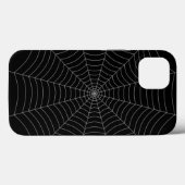 黒い灰色のクモの巣ハロウィンパターン Case-Mate iPhoneケース (裏面 (横))