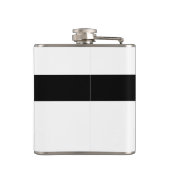 黒い灰色の丸のドットを飲むフラスコ フラスク (裏面)