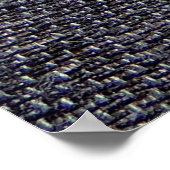 黒い灰色の布 ポスター (角)