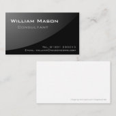 黒い灰色の曲線 – プロフェッショナル名刺 名刺 (正面/裏面)