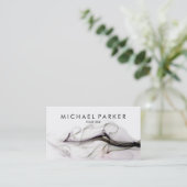 黒い灰色の煙の抽象芸術の名刺 名刺 (スタンド正面)