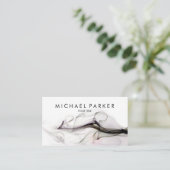 黒い灰色の煙の抽象芸術の名刺 名刺 (スタンド正面)