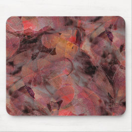 黒い灰色の粒状の背景に赤い色合いの汚れ マウスパッド