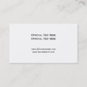 黒い灰色の花こう岩との男らしい黒 名刺 (裏面)