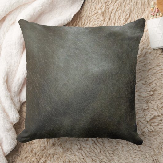 黒い灰色の装飾は枕のどをレザールック着色します クッション (ブランケット)