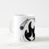 黒い炎 コーヒーマグカップ (正面左)