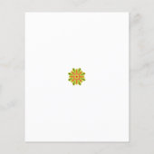 黒い点を持つ緑と赤の花 チラシ (裏面)