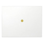 黒い点を持つ緑と赤の花 ノートパッド (正面)