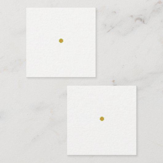 黒い点を持つ緑と赤の花 予約カード (正面/裏面)