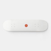 黒い点を持つ赤と黄色の花 スケートボード (横)