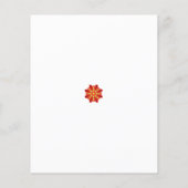 黒い点を持つ赤と黄色の花 チラシ (裏面)