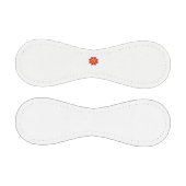 黒い点を持つ赤と黄色の花 野球ボール (パネル)