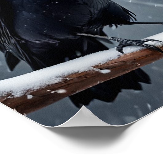 黒い烏 ポスター (角)