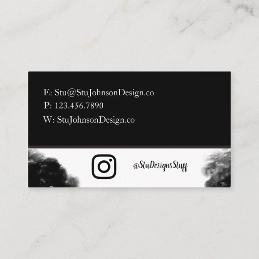 黒い煙の名刺 名刺 (裏面)