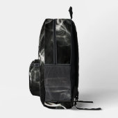 黒い煙 プリントバックパック (右)